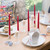 9" Dipped Taper Candle Red Single Candle
