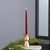 9" Dipped Taper Candle Garnet Single Candle