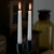 12" Dipped Taper Candle White Single Candle