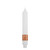 9" Grecian Collenette White Single Candle