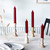 7" Grecian Collenette Garnet Single Candle