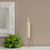 7" Grecian Collenette Ivory Single Candle