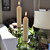 9" Grecian Collenette Ivory Box of 4 Candles