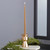 12" Dipped Taper Candle Taupe Box of 12 Candles