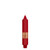 7" Smooth Collenette Red Single Candle