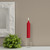 7" Smooth Collenette Red Single Candle