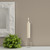 7" Smooth Collenette Ivory Box of 4 Candles
