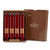7" Smooth Collenette Garnet Box of 4 Candles