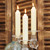9" Smooth Collenette Ivory Single Candle