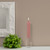 7" Grecian Collenette Dusty Rose Single Candle