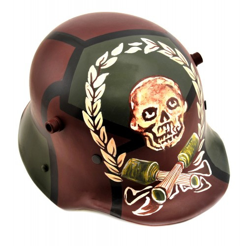 german stormtrooper motorcycle helmet First Order Finn FN-2187 Bloody German Motorcycle Helmets