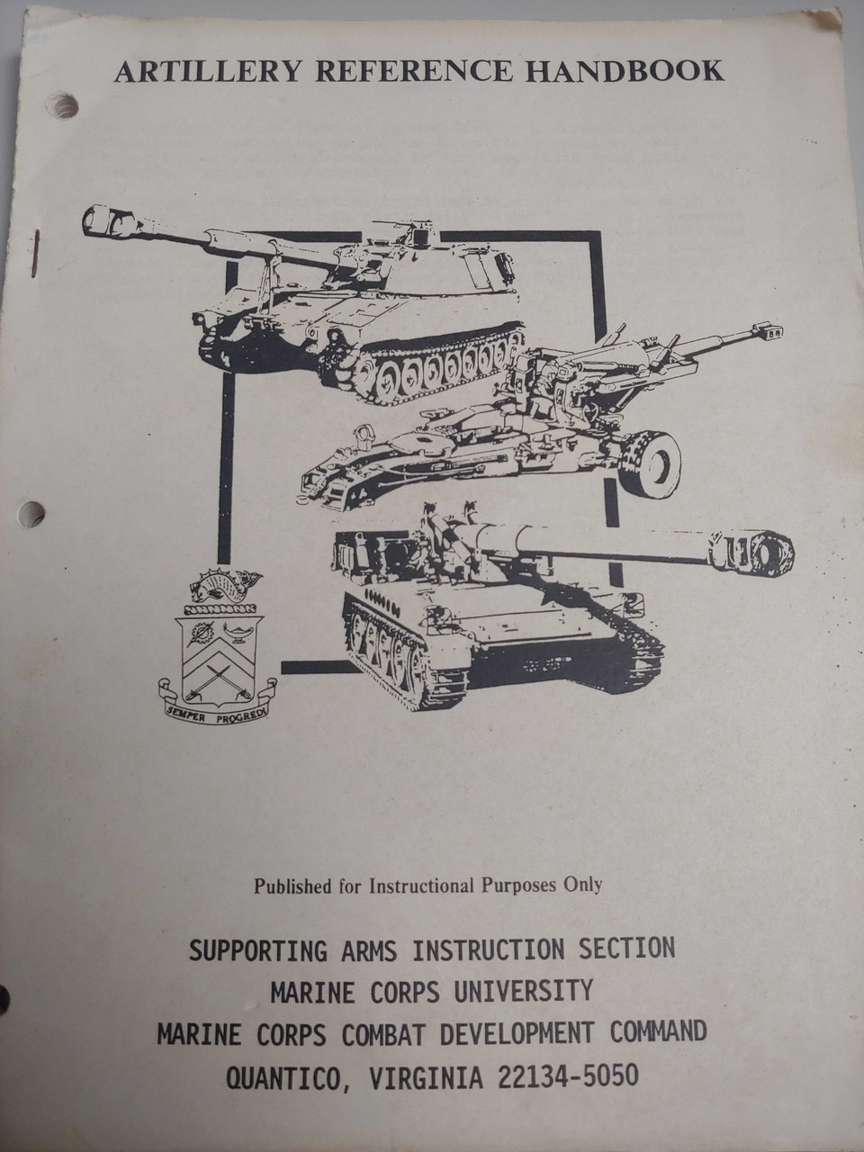 US Armed Forces Manual - Artillery Reference Guide - CampXSurplus