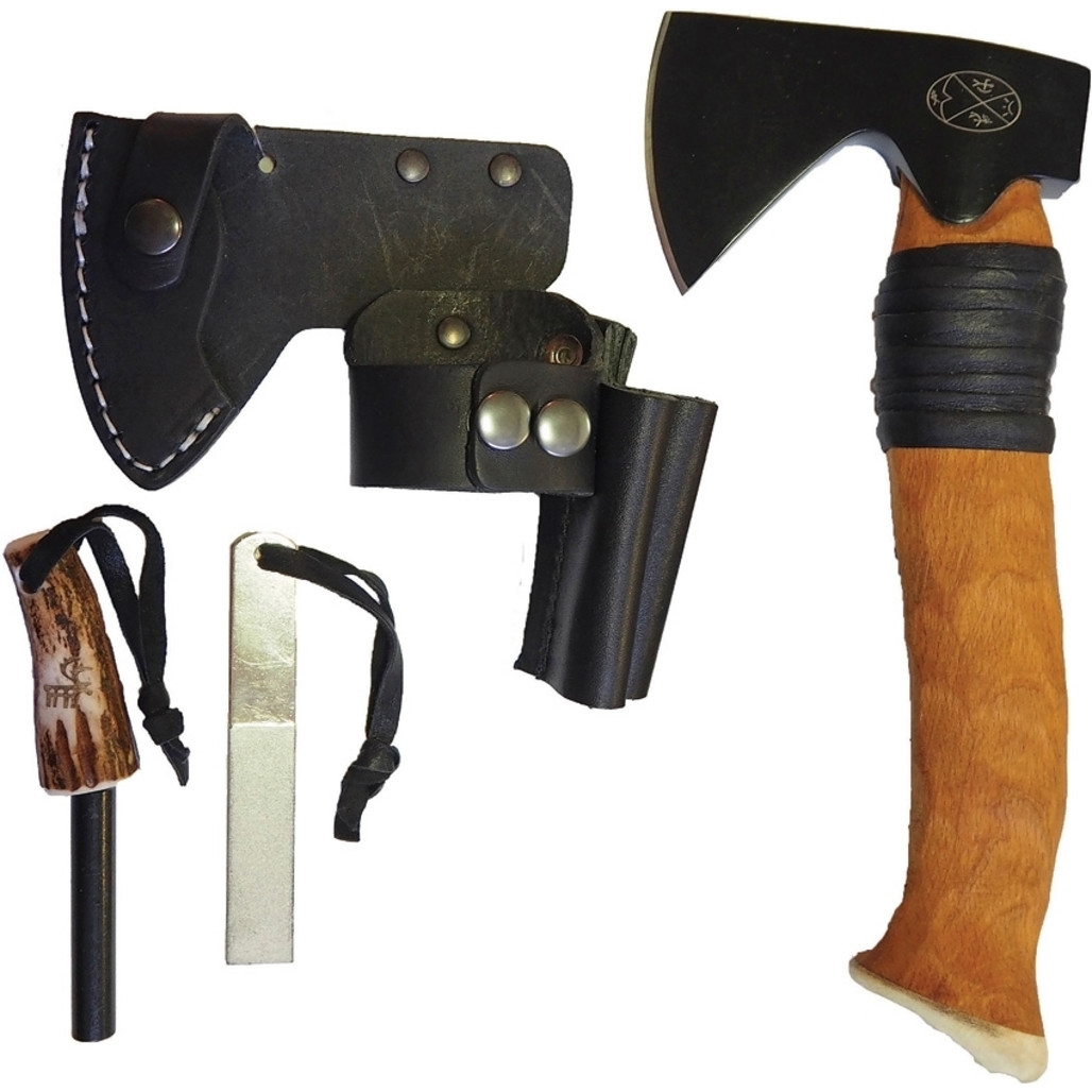 Bushcraft Axe Carbon Black Set - CampXSurplus