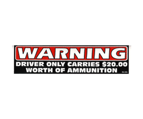 Bumper Sticker - Driver's Ammuntion