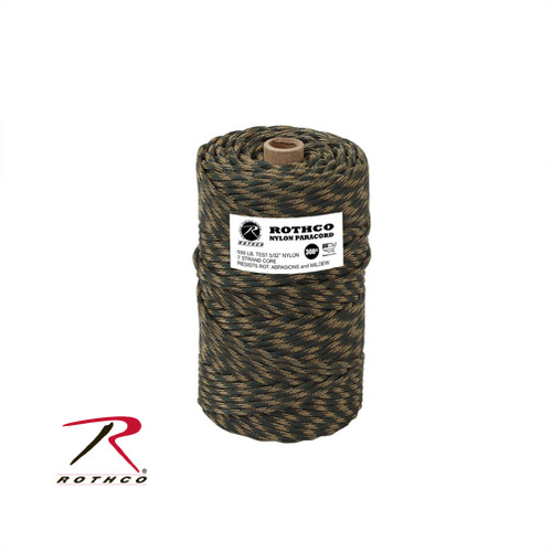 Rothco Nylon Paracord 550lb 300 Ft Tube - Camo