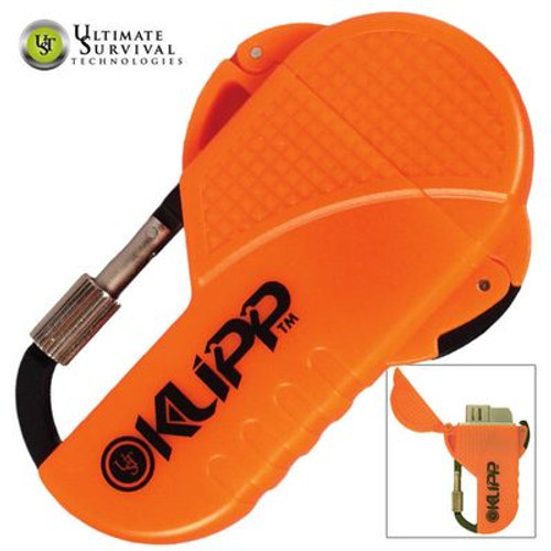 Ultimate Survival Klipp Lighter w/ Carabiner - Orange