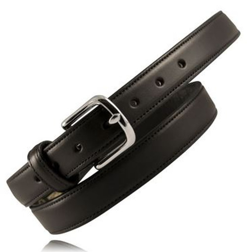 Boston Leather 6425 1.25" Feather Edge Dress Belt