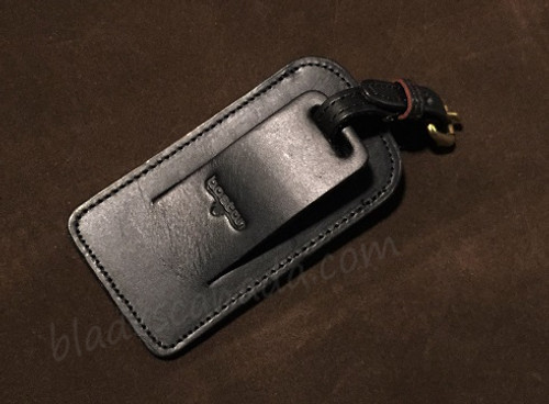 Boston Leather 9015 Covered Luggage Tag