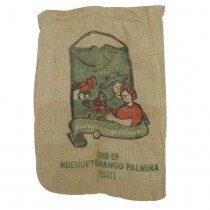 Burlap Coffee Bean Bag - Assorted Design