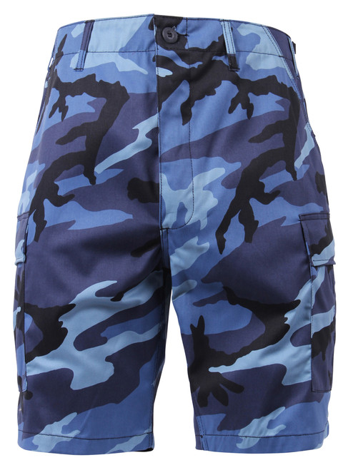 Rothco Colored Camo BDU Shorts - Sky Blue Camo