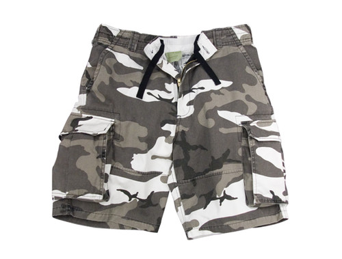 Rothco Vintage Camo Paratrooper Cargo Shorts - City Camo