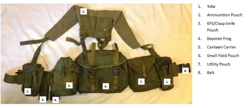 Canadian Armed Forces '82 Pattern Load Bearing 10 Piece Web Set