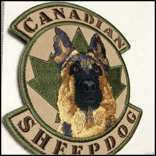 Canadian Sheepdog- Hook and Loop Unit Patch - Multicam