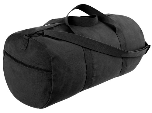 Rothco Canvas Shoulder Duffle Bag - 24 Inch - Black