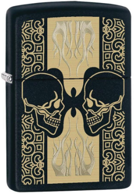 Zippo Classic Lighter Graphics Series (Model: Skulls)