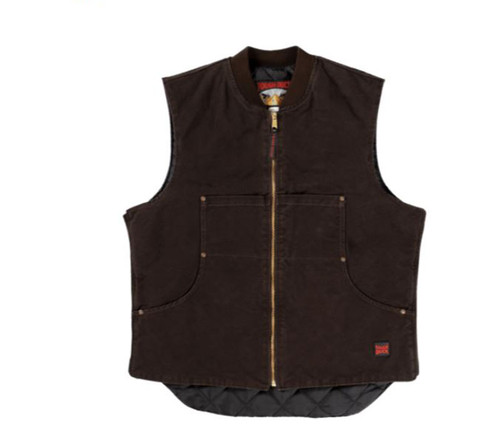 Quilt Lined Vest (Dark Brown) - 2 Pack