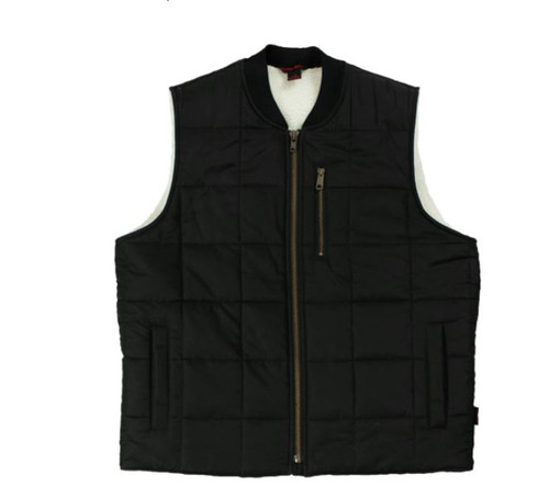 Box Quilted Vest (Black) - 2 Pack