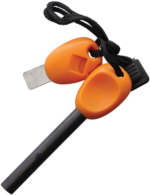 Orange Ferro Rod with Striker