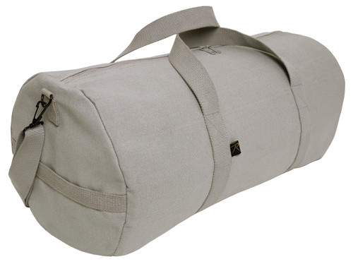 Rothco Canvas Shoulder Duffle Bag - 24 Inch - Grey
