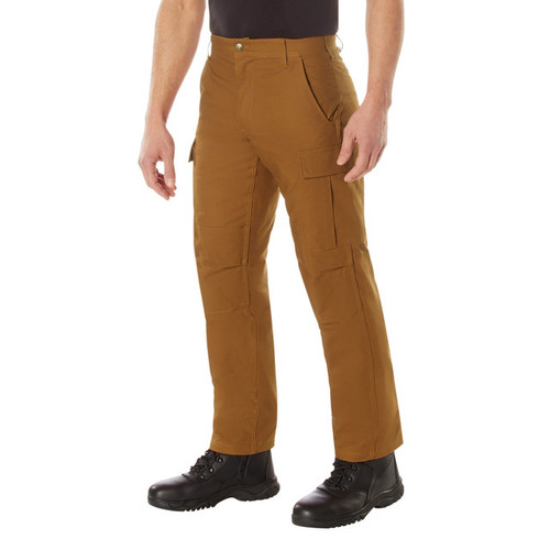 Rothco Active Flex Canvas Work Pant - Work Brown