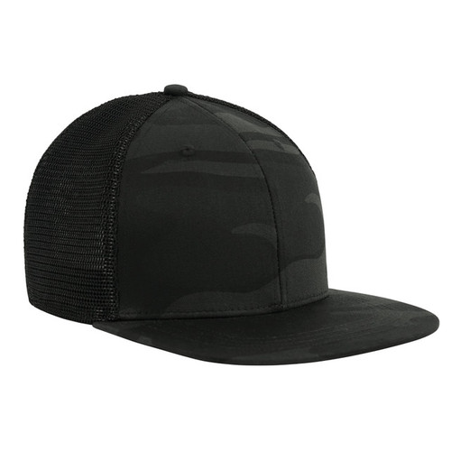 Rothco Midnight Camo Trucker Cap - Midnight Black Camo