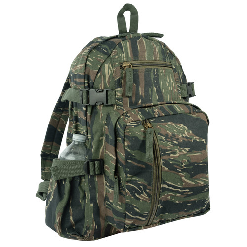 Rothco Vintage Canvas Compact Backpack - Tiger Stripe Camo