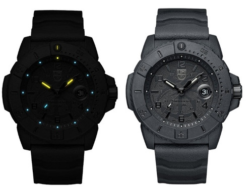 Luminox Navy Seal XS.3601.BO.NSF Quartz Watch NBR Black Strap 45MM