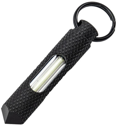 Glow Rhino Knurled Steel Glow Fob Green