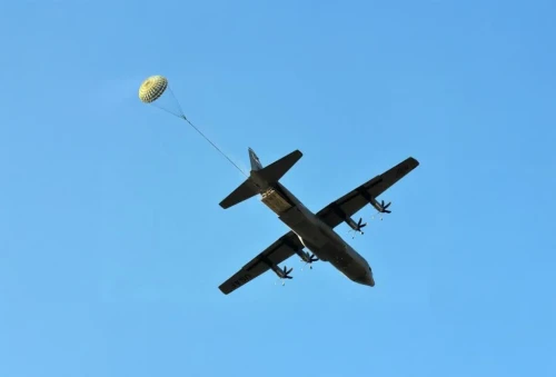 U.S. Armed Forces 22-FT Cargo Extraction Parachute w/Suspension & Risers