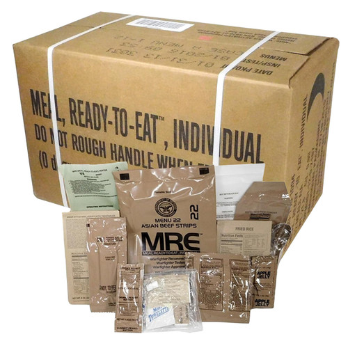 U.S. Armed Forces MRE 12 Pack W/ Heaters - Assorted Menu