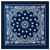 Rothco Trainmen Paisley Bandana - 22" X 22" - Navy Blue