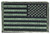 Rothco Iron On / Sew On Embroidered US Flag Patch - Reversed - Olive Drab