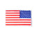 Rothco Iron On / Sew On Embroidered US Flag Patch - Reverse - White Border