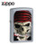 Zippo Pirate Skull Street Chrome Lighter