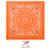 Rothco Trainmen Paisley Bandana - 22" X 22" - Orange