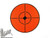 Fluorescent Orange Shooting Target