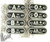 JTG Set Blood Type Tactical Tag KeyChain