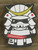 Epik Panda Panda Samurai PVC Rubber Morale Patch - Ghost - White