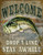 Tin Sign 1669 Welcome Bass Fishing