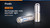 Fenix UC02 Rechargeable Light 130 Lumens- Stainless w/ Gold Trim